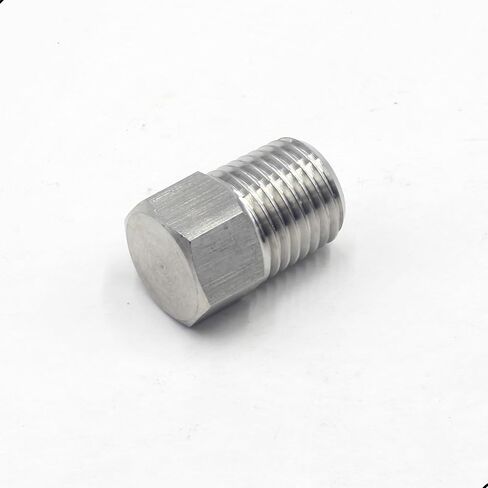 HFS(R) قابس طرفي سداسي 1/4 بوصة NPT ذكر، رأس سداسي من الفولاذ المقاوم للصدأ 304، حزمة من 1 in Kuwait