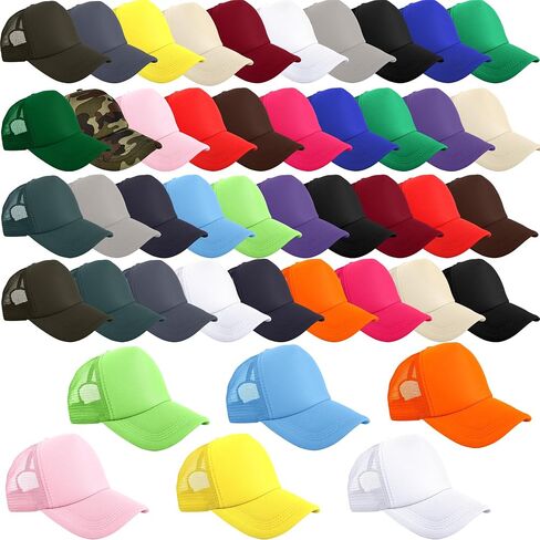 45 PCS Kid Trucker Hats Sublimation Caps Baseball Caps قبعات شبكية فارغة قابلة للتعديل للأطفال in Kuwait