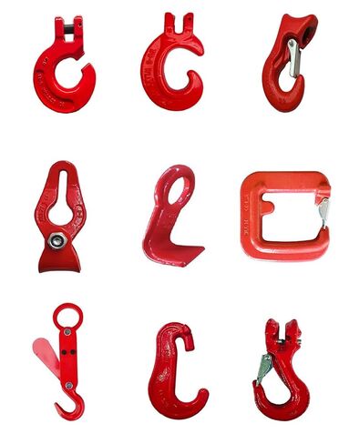 3-5Ton G80 Clevis U نوع خطاف الغابات سحب قطع الخشب C زلة هوك سلك حبل موصل طبل هوك مزورة (أزرق) in Kuwait