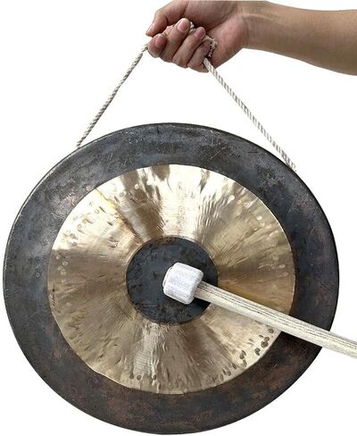 Chinese gongs Chau gong, Chinese Chau Gong Drummer Feng Shui Gongs for Large Song Dance Troupes Symphony Orchestra Singing Bowls,30cm in Kuwait