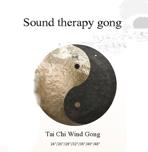 gong Percussion Instruments Authentic gong Zen Table Kung Fu Tai Chi Symbols Feng Shui Meditation Table Bell Home Accessories Housewarming Celebration Blessing Gift(Color:1,Size:60cm.) in Kuwait