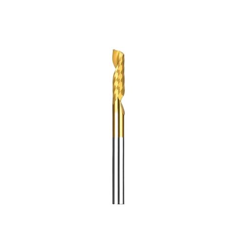 1pcs Single Flute O Flute Spiral End Mill - 1/8 Inch Shank CNC Router Bit for Aluminum, Acrylic, and Woodworking(3.175x1x3mm) in Kuwait