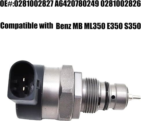 0281002826 A6420780249 صمام التحكم منظم ضغط الوقود 0281002827 متوافق مع MB ML350 E350 S350 in Kuwait