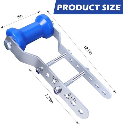 5" Boat Trailer Rollers with Panel Bracket,Upgraded Blue Adjustable Keel Roller Bracket Assembly for 3" Tongue in Kuwait