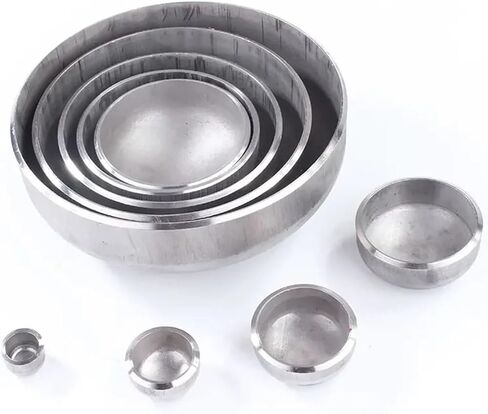 1pc 350mm ID Tube End Cap 1.5mm Thickness 304 Stainless Steel Pipe Fitting Blind Head Plumbing Fittings in Kuwait