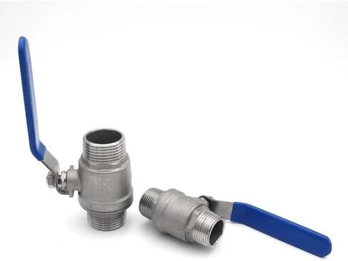 1pc 1" 304 Stainless Steel Two-Piece Ball Valve BSP Male External Thread，Full Port Fitting Plumbing Fittings in Kuwait