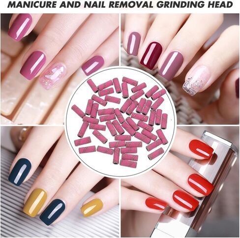 ABOOFAN 50 Pcs Portable Nail Sanding Bands for Nail Drill Bits Tungsten Steel Material Lightweight and Compact Design in Kuwait