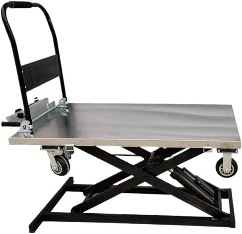Electric Lifting Elevator Small Transport Vehicle, Handcart, Hydraulic Lifting, Accompanying Platform(Medium) in Kuwait