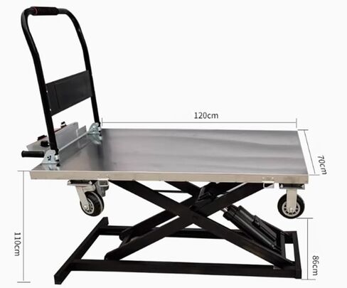Electric Lifting Elevator Small Transport Vehicle, Handcart, Hydraulic Lifting, Accompanying Platform(Medium) in Kuwait