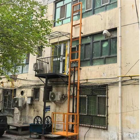 Electric Lifting Elevator Small Hydraulic Lifting Platform, Warehouse, Factory, Household Elevator, Cargo(XL) in Kuwait