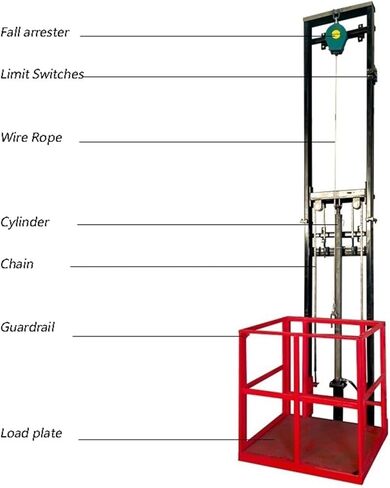 Electric Lifting Elevator Guide Rail Electric Elevator, Small Lifting Platform, Warehouse, Dock, Basement, Simple in Kuwait