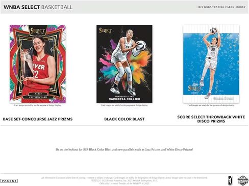 2025 Panini Select WNBA Basketball Hobby Trading Card Box (3 Autographs or Memorabilia Cards Per Box) in Kuwait