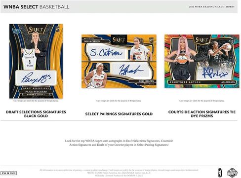 2025 Panini Select WNBA Basketball Hobby Trading Card Box (3 Autographs or Memorabilia Cards Per Box) in Kuwait