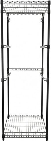 MonsterRAX 5-Tier Heavy Duty Garage Bin Storage Rack for 27-Gallon Totes. Industrial metal organization, 250lb capacity, NSF Certified. (Bins not included) (Black) in Kuwait