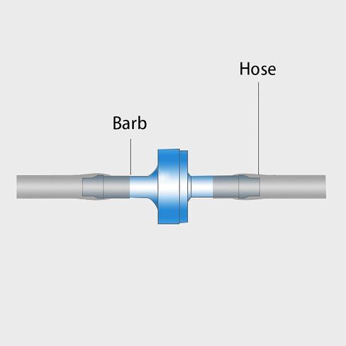 1/8"(3MM) One Way Check Valve Hose Barb Non Return Plastic Valve for Water Fuel Oil Air Gas (Pack of 8) in Kuwait