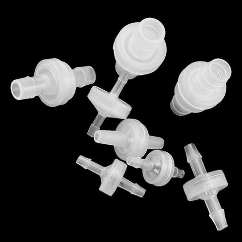 1/8"(3MM) One Way Check Valve Hose Barb Non Return Plastic Valve for Water Fuel Oil Air Gas (Pack of 8) in Kuwait