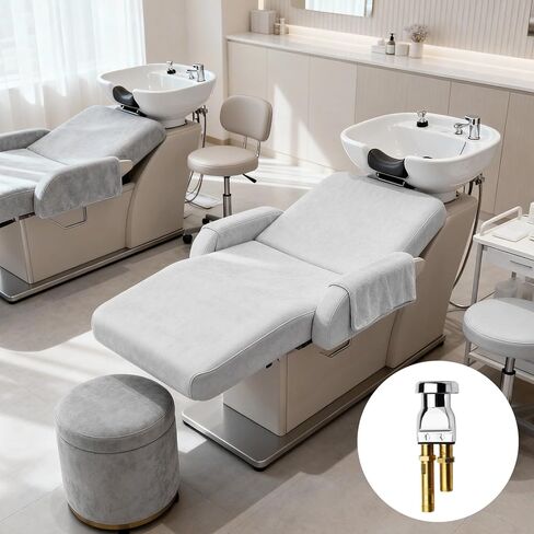 Shampoo Bowl Vacuum Breaker, Brass Check Valve Backflow Preventer, Integrated 5 in 12.8 cm Hardware Fitting for Salon Shampoo Bed in Kuwait