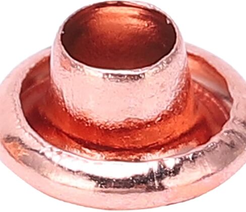 GLOGLOW 100 قطعة من الذهب الوردي بغطاء مزدوج ومسامير برشام ترصيع معدنية مع حديد مطلي ناعم ومشرق من أجل حقائب يدوية جلدية وأحزمة وأحذية in Kuwait