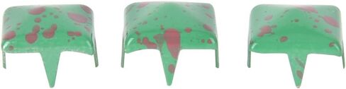Generic Square Rivets Decorative Rivet Rivet Stud Fashionable Metal DIY for Hats Bags Shoes 9mm Pack of 200pcs (Red dots on Green Background) in Kuwait