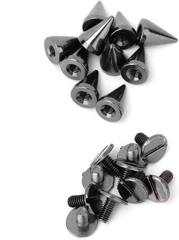 Generic Durable Stud Spike Rivet 50pcs Metal Set for DIY Clothing Accessories Jackets Shoes Multicolor (Gray) in Kuwait