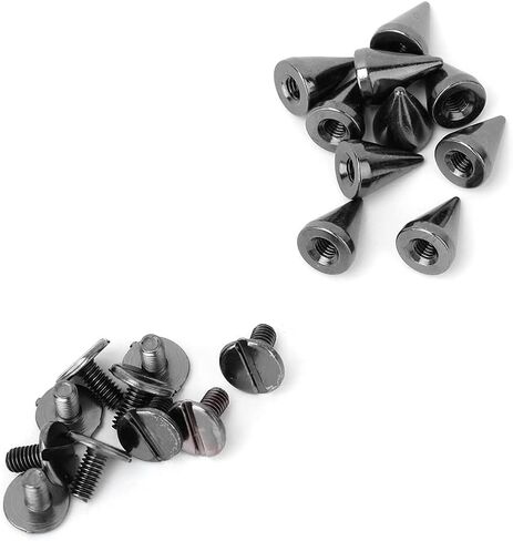Generic Durable Stud Spike Rivet 50pcs Metal Set for DIY Clothing Accessories Jackets Shoes Multicolor (Gray) in Kuwait