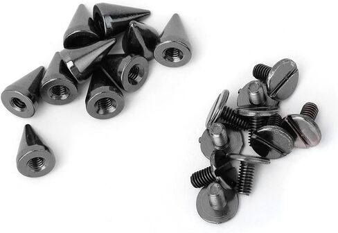 Generic Durable Stud Spike Rivet 50pcs Metal Set for DIY Clothing Accessories Jackets Shoes Multicolor (Gray) in Kuwait