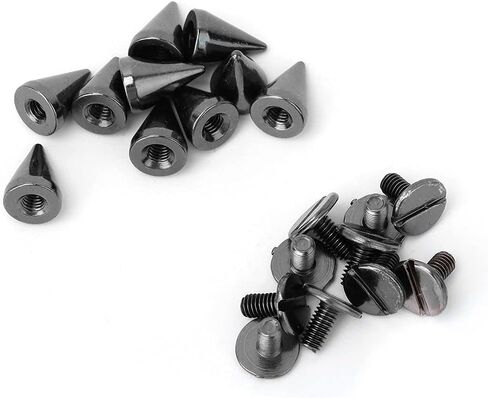 Generic Durable Stud Spike Rivet 50pcs Metal Set for DIY Clothing Accessories Jackets Shoes Multicolor (Gray) in Kuwait