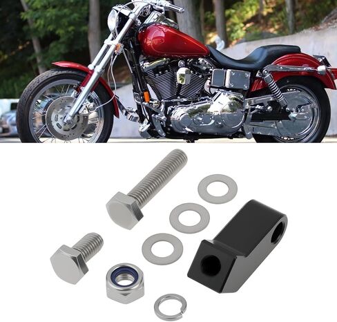 The Lord of the Tools Motorcycle Headlight Extension Block 02002-0069-FM2 Compatible with Har-Ley Dyna Super Glide Black in Kuwait