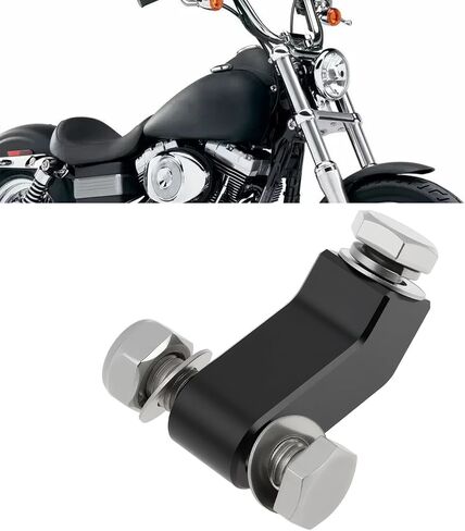 The Lord of the Tools Motorcycle Headlight Extension Block 02002-0069-FM2 Compatible with Har-Ley Dyna Super Glide Black in Kuwait