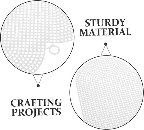 Uonlytech 6pcs Heart Shaped Mesh Canvas Sheets for Crafts Plastic for Handbags Crochet and Needlework Projects for Creative Embroidery Designs in Kuwait