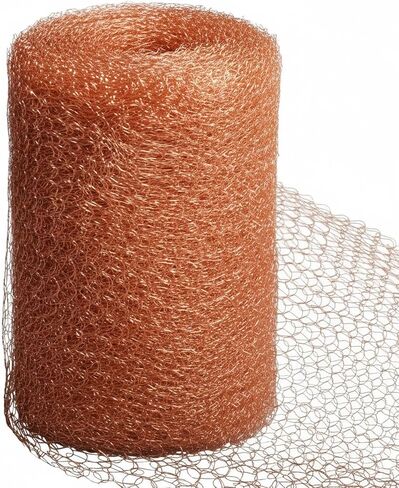 10m Copper Mesh for Rodent Control, Pure Copper Wire Mesh Roll, Rustproof Double Layer Exclusion Barrier for Hole Blocking (33ft Length)​ in Kuwait