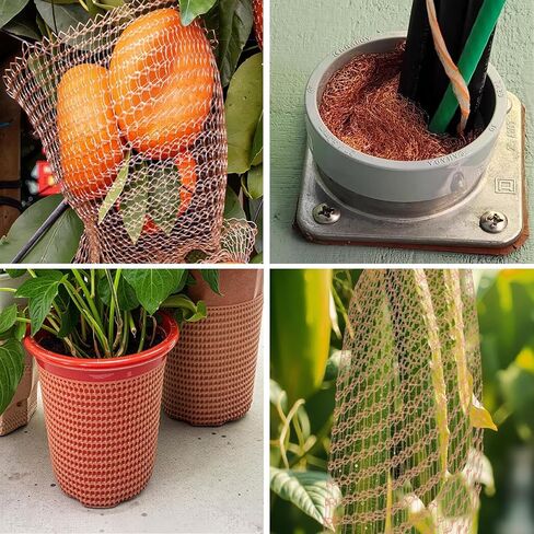 10m Copper Mesh for Rodent Control, Pure Copper Wire Mesh Roll, Rustproof Double Layer Exclusion Barrier for Hole Blocking (33ft Length)​ in Kuwait