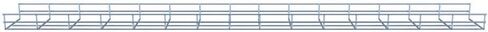 Wire Mesh Cable Tray, Electro Zinc Plated, Silver Steel, 1.97 x 5.91 x 59.06 inch, 2-Pack in Kuwait