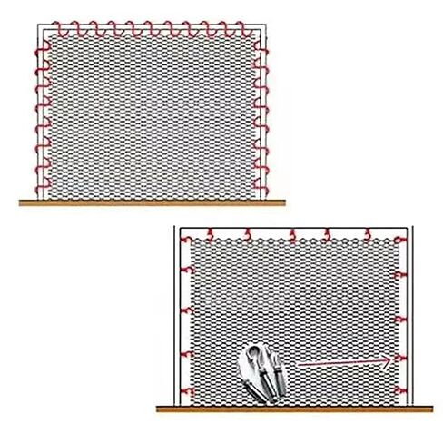 Stair Safety Mesh Stainless Steel Cable Wire Rope Netting 304 Hard and Heat Resisting Metal Guardrail Net Plant Climbing(1.2x3m/3.9x9.9ft) in Kuwait