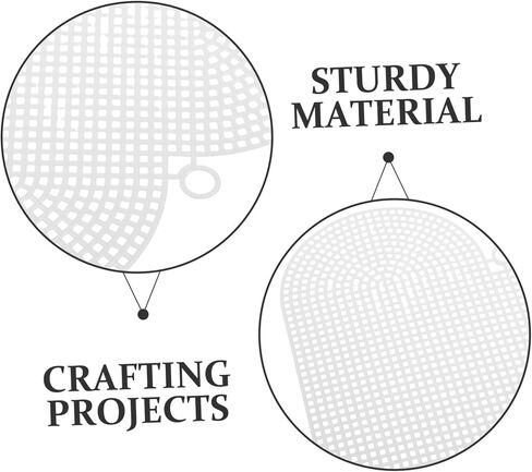 TEHAUX Heart-Shaped Plastic Canvas Sheets (6 pcs, 6.7×6.1 in) – Flexible & Tear-Resistant Mesh for Crochet Bag Making, Embroidery & Cross Stitch – for DIY Crafters, Beginners & Valentine’s Day Project in Kuwait