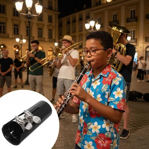 Clarinet Ligature, Clarinets Mouthpiece Cap Clarinet Accessories Mouthpiece Cover for Clarinets for the Clarinet-Mouthpieces Practice Requirements Of Students Or Beginners in Kuwait