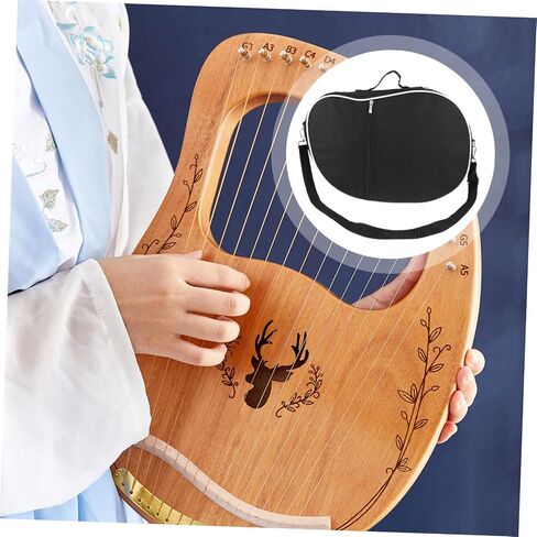 DECHOUS Lyre Harp Storage Bag Durable Carrying Case for String Harps Portable Handle Easy to Clean for Travel and School Use Material Tear Resistant Design in Kuwait