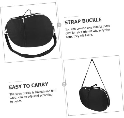 DECHOUS Lyre Harp Storage Bag Durable Carrying Case for String Harps Portable Handle Easy to Clean for Travel and School Use Material Tear Resistant Design in Kuwait
