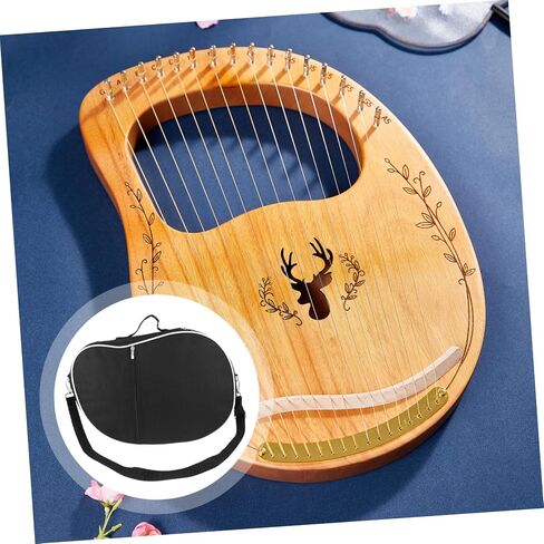 DECHOUS Lyre Harp Storage Bag Durable Carrying Case for String Harps Portable Handle Easy to Clean for Travel and School Use Material Tear Resistant Design in Kuwait