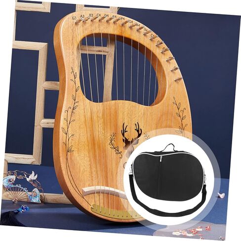 DECHOUS Lyre Harp Storage Bag Durable Carrying Case for String Harps Portable Handle Easy to Clean for Travel and School Use Material Tear Resistant Design in Kuwait