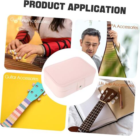 Milisten Guzheng Nail Storage Organizer Box Lightweight and Portable Case for Guzheng and Pipa Nails Internal Dividers for Easy Access and Travel Performance Color in Kuwait