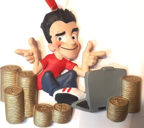 Bitcoin Trader Ornament Dodge Bit Coin عملة تشفير سوق الأوراق المالية in Kuwait
