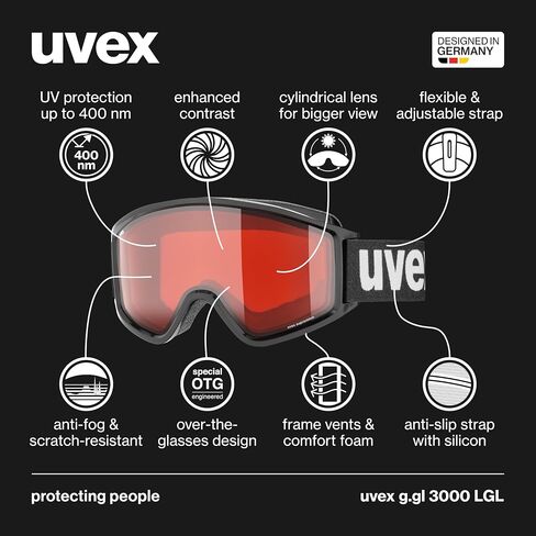 Uvex Unisex G.gl 3000 Lgl ski goggle in Kuwait
