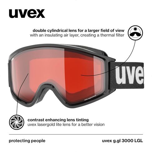 Uvex Unisex G.gl 3000 Lgl ski goggle in Kuwait