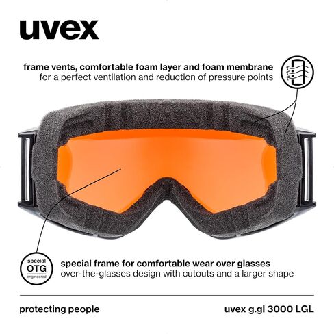 Uvex Unisex G.gl 3000 Lgl ski goggle in Kuwait