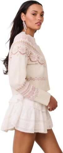 سترة LOVESHACKFANCY النسائية من Shantae Fair Isle in Kuwait