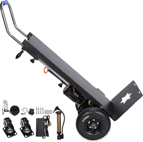 Electric Stair Climbing Dolly 880lbs Load Capacity 1500W Electric Stair Climber Hand Trucks with Safety Rope for Warehouse Logistics Transport Moving Furniture in Kuwait