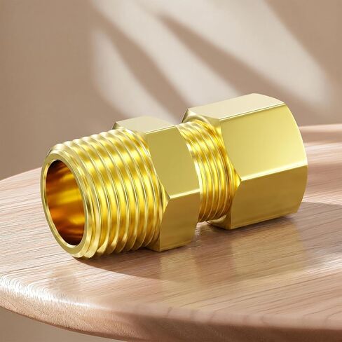 12 قطعة موصل اتحاد ضغط النحاس ، 5/16 "OD x 3/8" NPT وصلة أنابيب ذكر للنفط/المياه/الغاز in Kuwait
