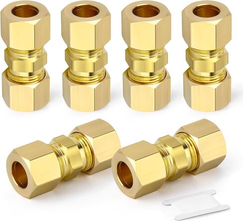 6 قطعة موصل اتحاد ضغط النحاس ، 1/2 "OD x 1/2" OD وصلة أنابيب للنفط/الماء/الغاز in Kuwait
