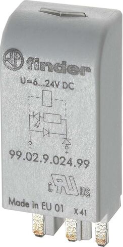 FINDER 99.02.0.024.09 3 PIN, for 6-24 V AC/DC Coil, RC Circuit Module in Kuwait